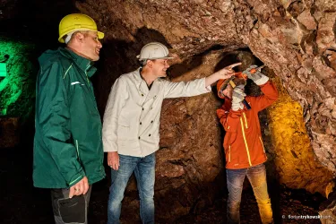 Kinderführung in der Grube Maria (© Donnersberg-Touristik-Verband e.V., Florian Trykwo)