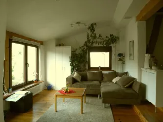 Fewo Blick zum Donnersberg-Wohnzimmer