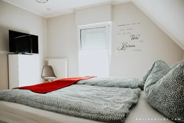 Schlafzimmer 1 (© Ferienhaus Pfalzliebe, Kati Nowicki)