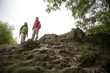 Wanderer am Königsstuhl