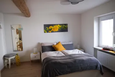 Schlafbereich (© Ferienwohnung im Zellertal)