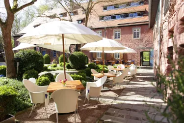 Innenhof & Hofcafé