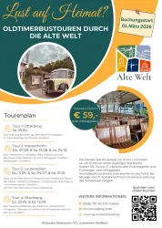 Alte Welt Bustour 2026