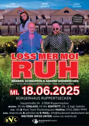 Plakat Loss mer moi Ruh (© Boulvardtheater Deidesheim)