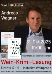 Flyer Wein-Krimi-Lesung