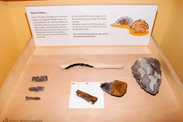 Forschungsstation zu Werkzeugen der Steinzeit