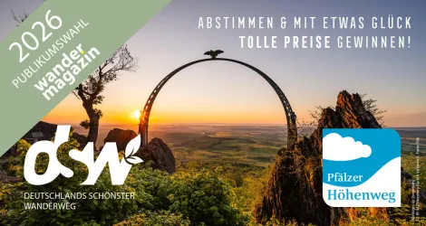 Abstimmung zu Deutschlands Schönstem Wanderweg für den Pfälzer Höhenweg