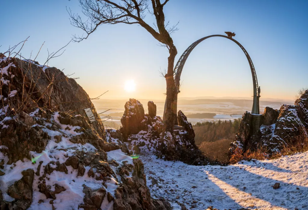 Adlerbogen in der Wintersonne