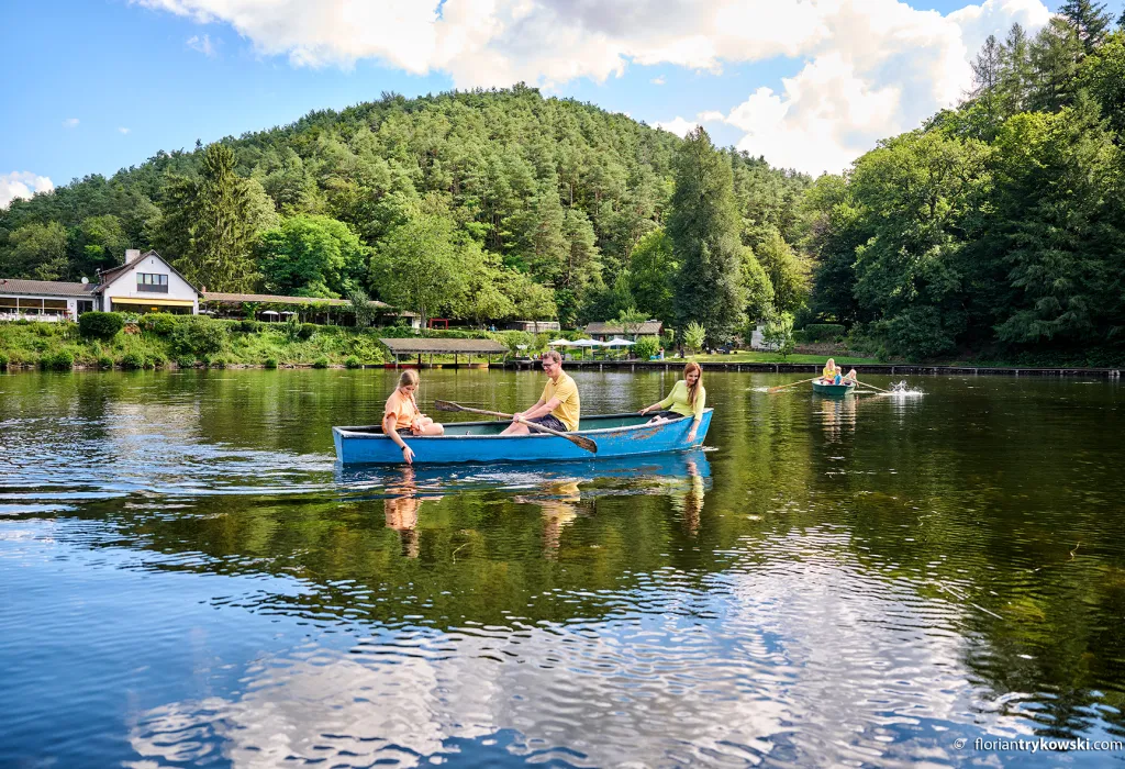 Ruderboot auf dem Eiswoog