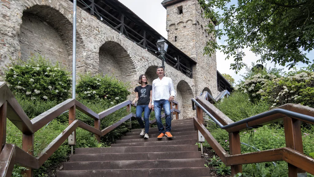 Paar bei der Musikalisch-Kulinarischen Stadtführung, Kirchheimbolanden