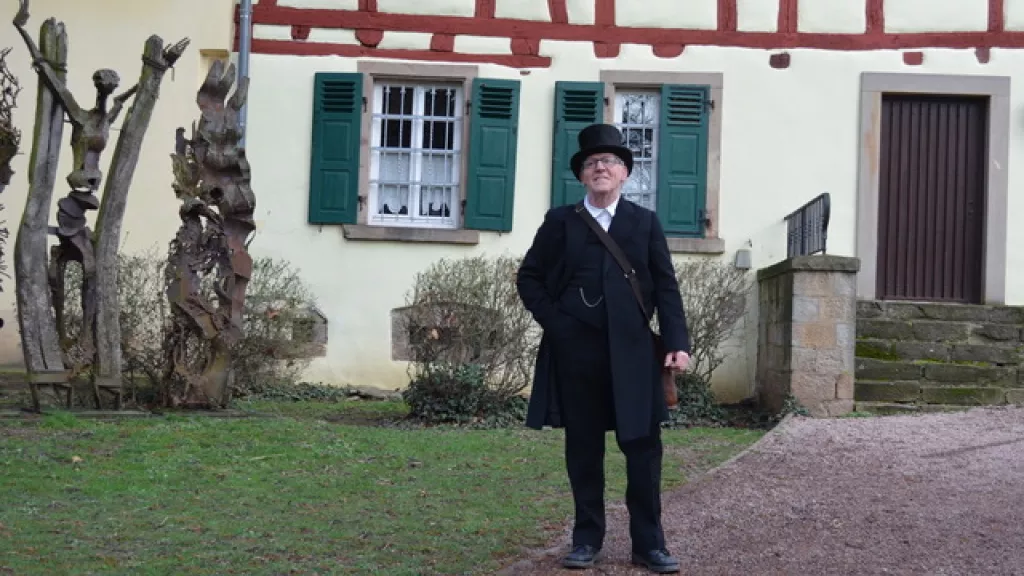 Gästeführer der Stadtführung im historischen Gewand