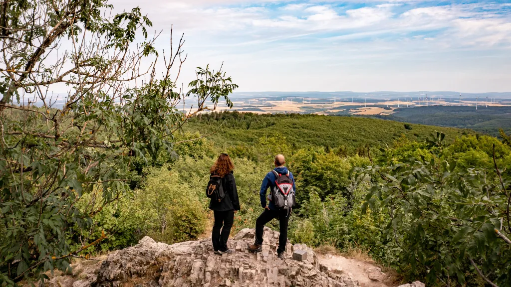 Pfälzer Höhenweg - Aussicht vom Königsstuhl
