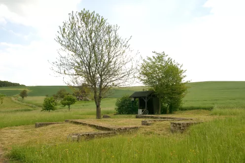 Blick zur Villa Rustica in Katzenbach