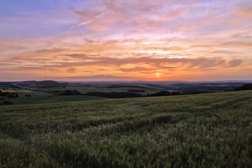 Sonnenuntergang in Katzenbach