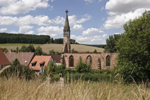 Blick auf das Kloster Rosenthal