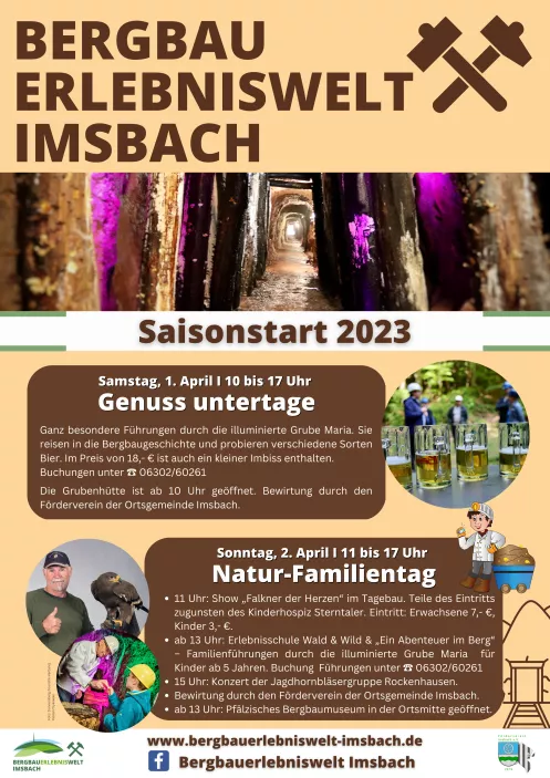 Plakat Saisonstart BergbauErlebnisWelt
