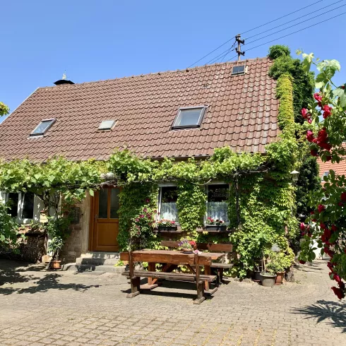 Ferienhaus Außenansicht (© Fam. Dülmer-Hirsch) Ferienhaus Außenansicht (© Fam. Dülmer-Hirsch)