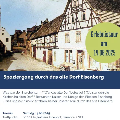Spaziergang durch Eisenberg (© VG Eisenberg)