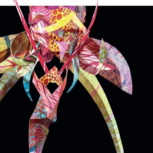 Ein buntes Cover des Magazins "PalatinArt" mit dem Titel "FARBEN". Es zeigt künstlerische, abstrakte Formen und Muster auf schwarzem Hintergrund.