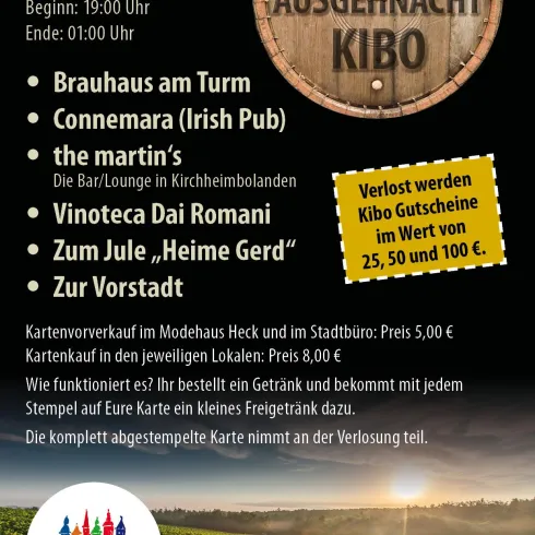 Lange Nacht Kibo 25.10.205 Lange Nacht Kibo 25.10.205