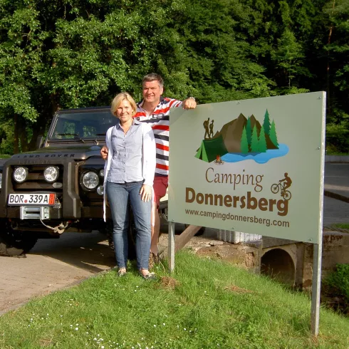 Das Ehepaar Olderaan vom Camping Donnersberg (© Camping Donnersberg) Das Ehepaar Olderaan vom Camping Donnersberg (© Camping Donnersberg)