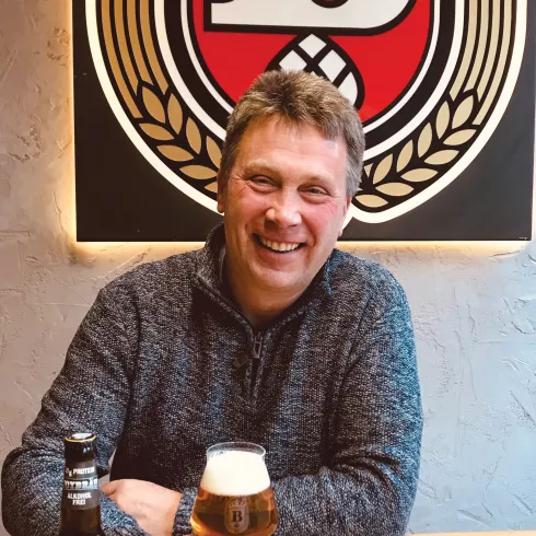 Sven Bischoff von der Brauerei Bischoff