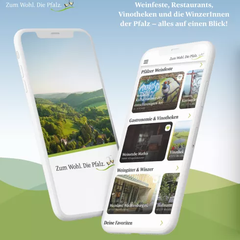 "Zum Wohl. Die Pfalz" - Die App für Pfalzgenießer
