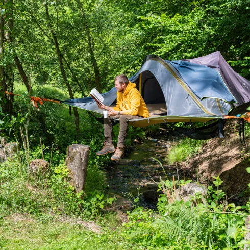 Baumzelt, Buch, Camping, Donnersberg, Zelt