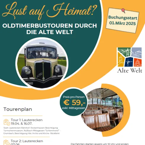 Alte Welt Bustouren 2025